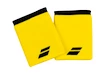 Schweißbänder Babolat Logo Wristband Standard Yellow/Black (2 St.)