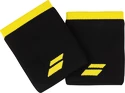 Schweißband Babolat  Logo Jumbo Wristband Black/Sulphur Spring (2 Pack)