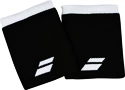 Schweißband Babolat  Logo Jumbo Wristband Black/White (2 Pack)