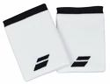 Schweißband Babolat  Logo Jumbo Wristband White (2 Pack)