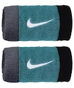 Schweißband Nike  Swoosh Doublewide Wristbands Cool Grey