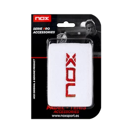 Schweißband NOX 2 White/Red Logo Wristbands