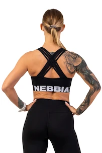 Sport BH Nebbia  Medium Impact Cross Back Sports Bra 410 black  XS