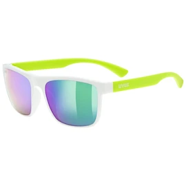 Sport Brille Uvex Rookie White-Lime M./Mir.Green (S5330775616)