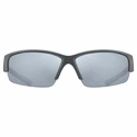 Sport Brille Uvex Sportstyle 215 Grey Mat/Litemirror Silver (Cat. 3)