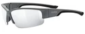 Sport Brille Uvex Sportstyle 215 Grey Mat/Litemirror Silver (Cat. 3)