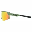 Sport Brille Uvex  Sportstyle 227 Olive Mat/Mirror Red (Cat. 3)