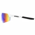 Sport Brille Uvex  Sportstyle 227 White Mat/Mirror Blue (Cat. 3)