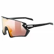 Sport Brille Uvex  Sportstyle 231 2.0 P Black Mat/Mir.Red