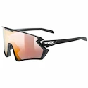 Sport Brille Uvex  Sportstyle 231 2.0 P Black Mat/Mir.Red