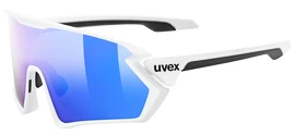 Sport Brille Uvex Sportstyle 231 White Mat/Mirror Blue (Cat. 2)