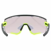 Sport Brille Uvex  Sportstyle 236 Set Black Lime Mat/Mirror Yellow (Cat. 2) + Clear (Cat. 0)