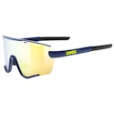 Sport Brille Uvex  Sportstyle 236 Set Blue Matt / Mir.Yellow Cat. 2 + Cat. 0 (S5330044416)