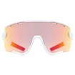 Sport Brille Uvex  Sportstyle 236 Small Set White Mat/Mirror Red (Cat. 2) + Clear (CAT. 0)