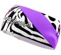 Stirnband Crazy Idea  CRAZY BAND SHARP CUT BLACK-ZEBRA