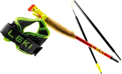 Stöcke für Trailrunning Leki  Ultratrail FX.One Superlite, bright red-neonyellow-naturalcarbon 110 cm