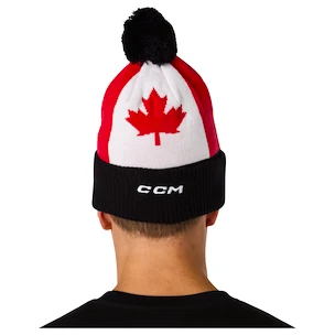 Strickmütze CCM  Flag Hood Team CAN Black