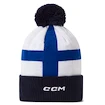 Strickmütze CCM  Flag Hood Team FIN Navy