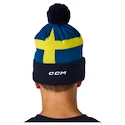 Strickmütze CCM  Flag Hood Team SWE Navy