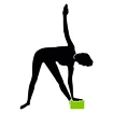 Stufenbox Schildkröt  Yoga Block Grey