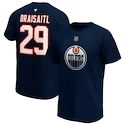T-shirt Fanatics NHL Edmonton Oilers Leon Draisaitl 29 Navy