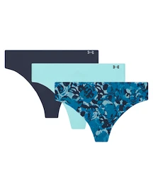 Tangas für Damen Under Armour Pure Stretch NS Nov THONG 3Pack Blue