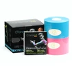 Tape-Band BronVit  Sport kinesiology tape balení 2 x 6m – classic –  modrá + růžová