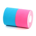 Tape-Band BronVit  Sport kinesiology tape balení 2 x 6m – classic –  modrá + růžová