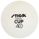 Tischtennisbälle Stiga  Cup 40+ ABS White
