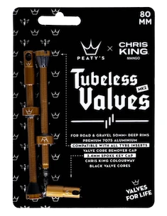 Tubeless-Ventil PEATY'S  X chris king (mk2) mango tubeless valves - 80mm (ptv2-80-mng-12)