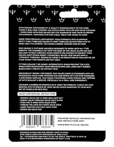 Tubeless-Ventil PEATY'S  X chris king (mk2) punch tubeless valves - 80mm (ptv2-80-pun-12)