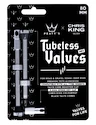 Tubeless-Ventil PEATY'S  X chris king (mk2) silver tubeless valves - 80mm (ptv2-80-sil-12)