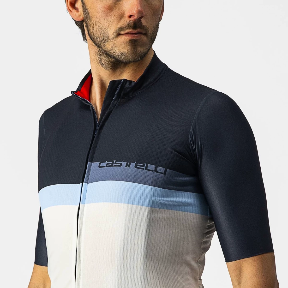 Castelli A Blocco Savile Blau/China Blau/Elfenbein