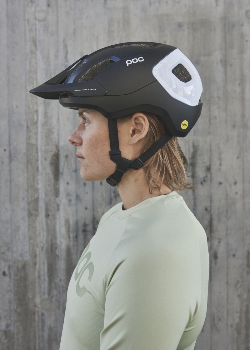 POC Axion Race MIPS Uranium Schwarz Matt/Wasserstoff Weiß