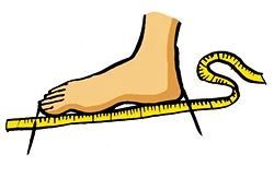 Wie den Fuß messen?