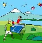 outdoor-Tischtennisplatte