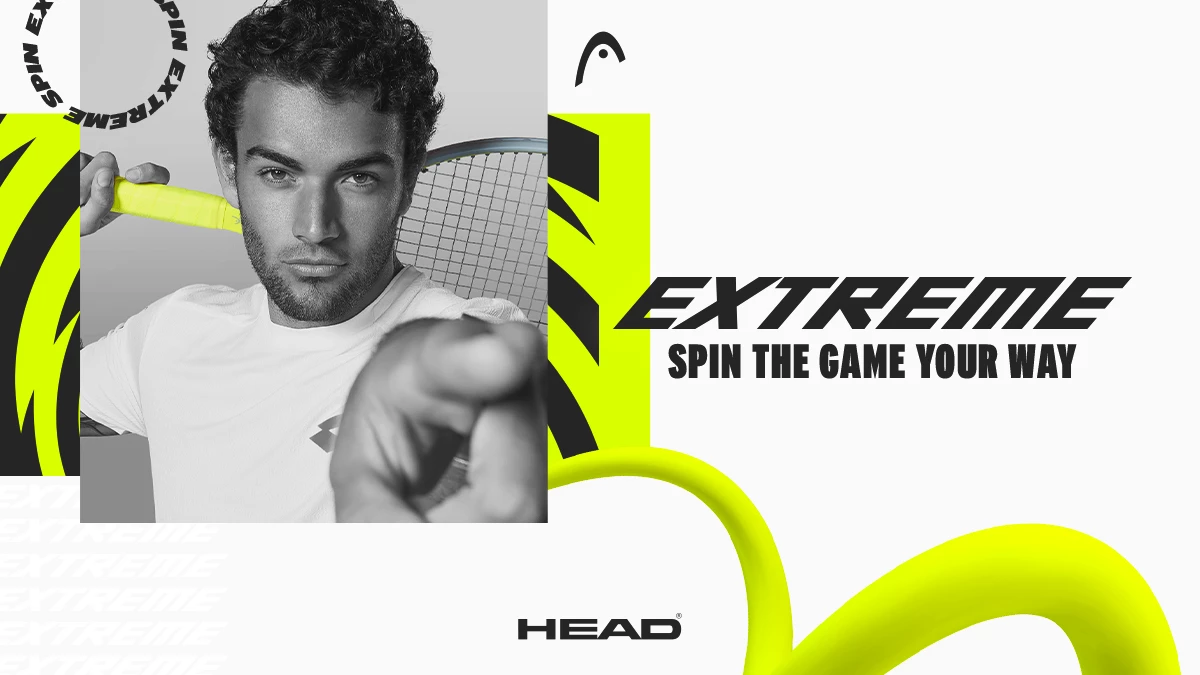 Mit den Head Graphene 360+ Extreme Tennisschlägern spielt Matteo Berrettini