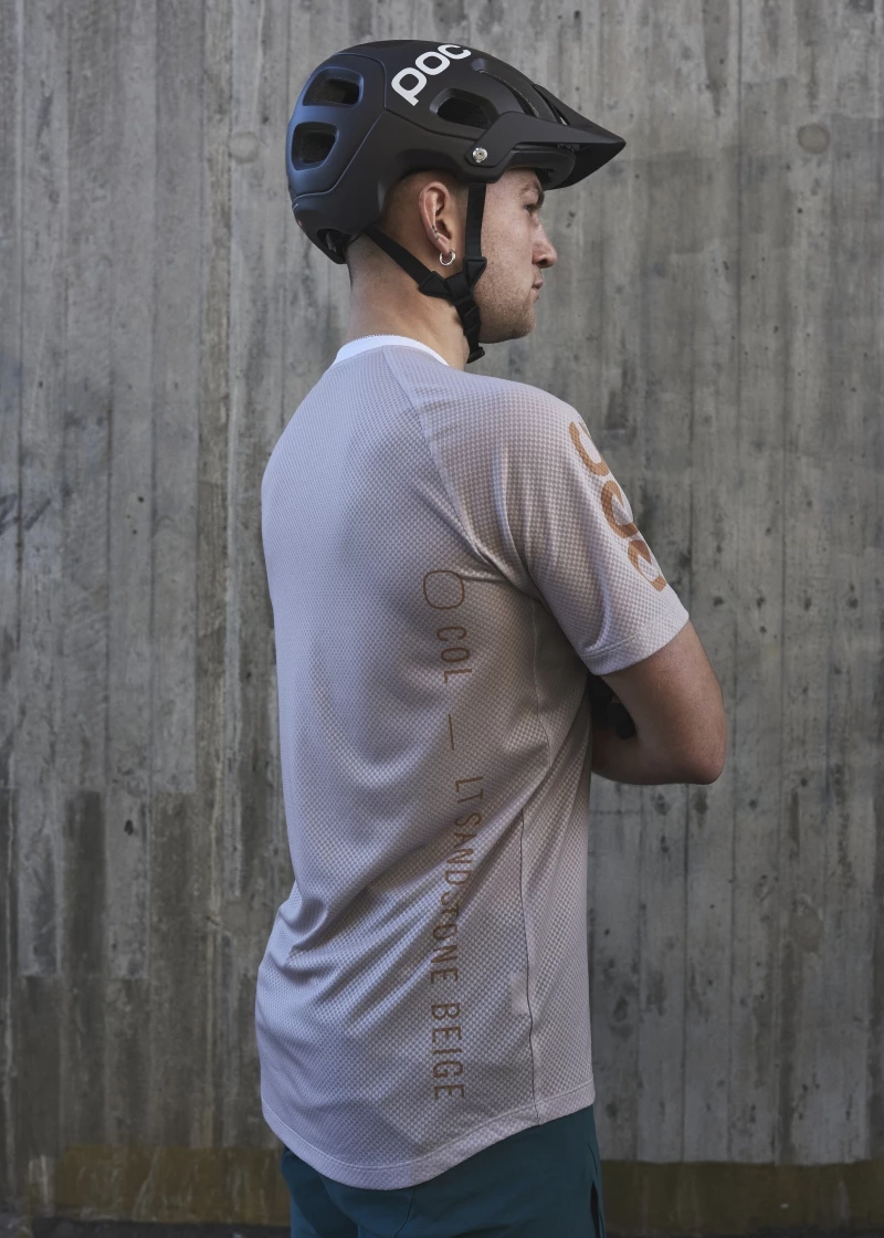 Herren Radtrikot POC MTB Pure Tee Light Sandstone Beige