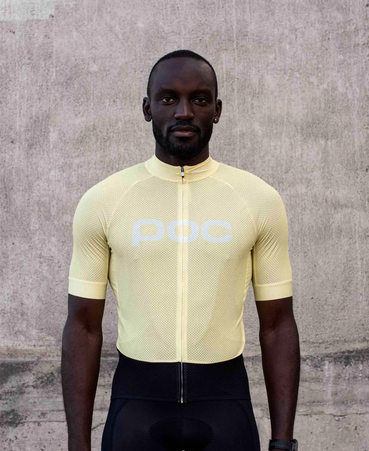 Cyklistický dres POC Essential Road Logo Jersey Sulfur Yellow