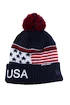 Wintermütze Bauer  New Era POM KNIT BEANIE - USA SR