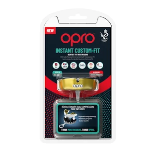 Zahnschutz Opro  INSTANT CUSTOM FIT SOLIDS Gold/White Senior