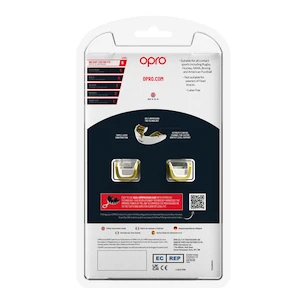 Zahnschutz Opro  INSTANT CUSTOM FIT SOLIDS Gold/White Senior