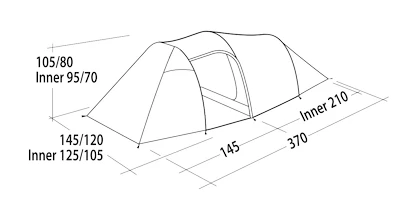 Zelte Easy Camp  Magnetar 200 Steel Blue
