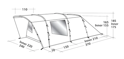 Zelte Easy Camp  Palmdale 400 Blue